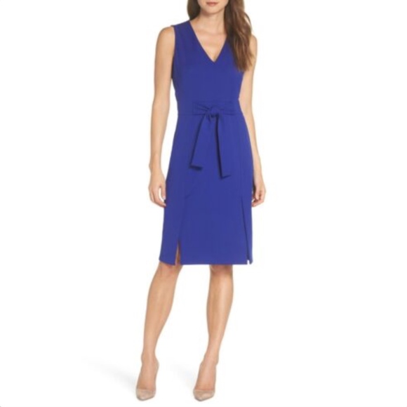 Vince Camuto Sleeveless Crepe Scuba Dress Damage - Picture 1 of 8